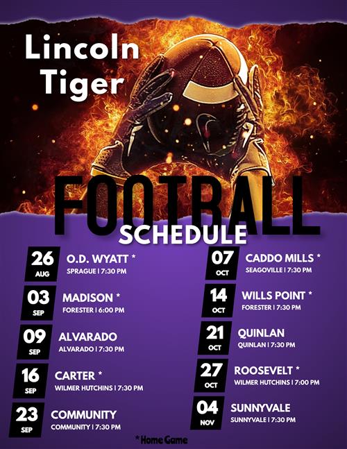 Football schedule